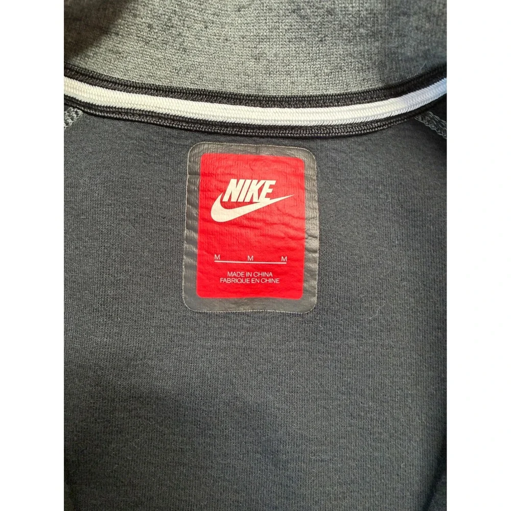 Nike Tech Fleece Bomber Jacket Mens Medium Grey Full Zip Sweatshirt 678508-037